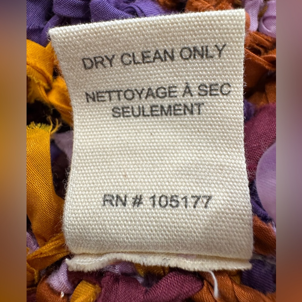 ULLA JOHNSON Emmalina Crochet Fringe Cotton & Silk Maxi Dress in Violet Orange - Picture 13 of 14